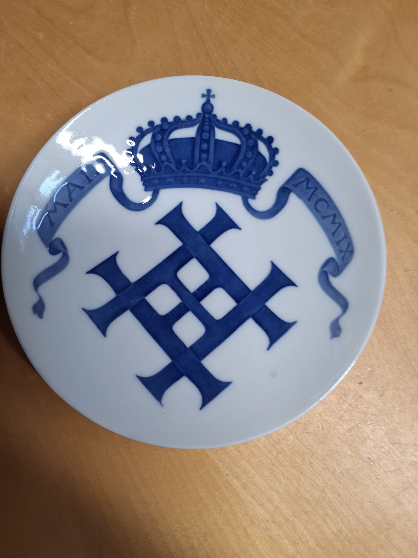 Royal Copenhagen mindeplade